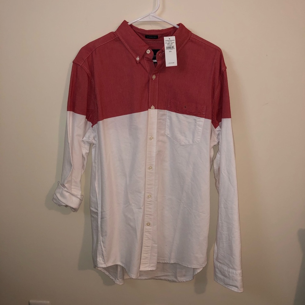 AE button up long sleeve shirt